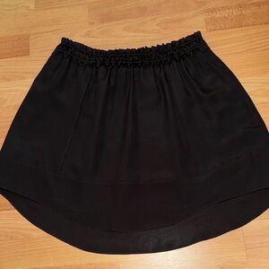 BCBGeneration Black Elastic-Waist Mini Skirt